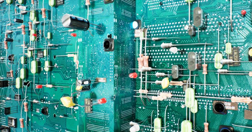 Produktionsprozess der Herstellung von Elektronik für Endprodukte